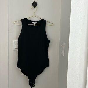 NEVER BEEN WORN medium black Time and Tru sleeveless crew neck bodysuit